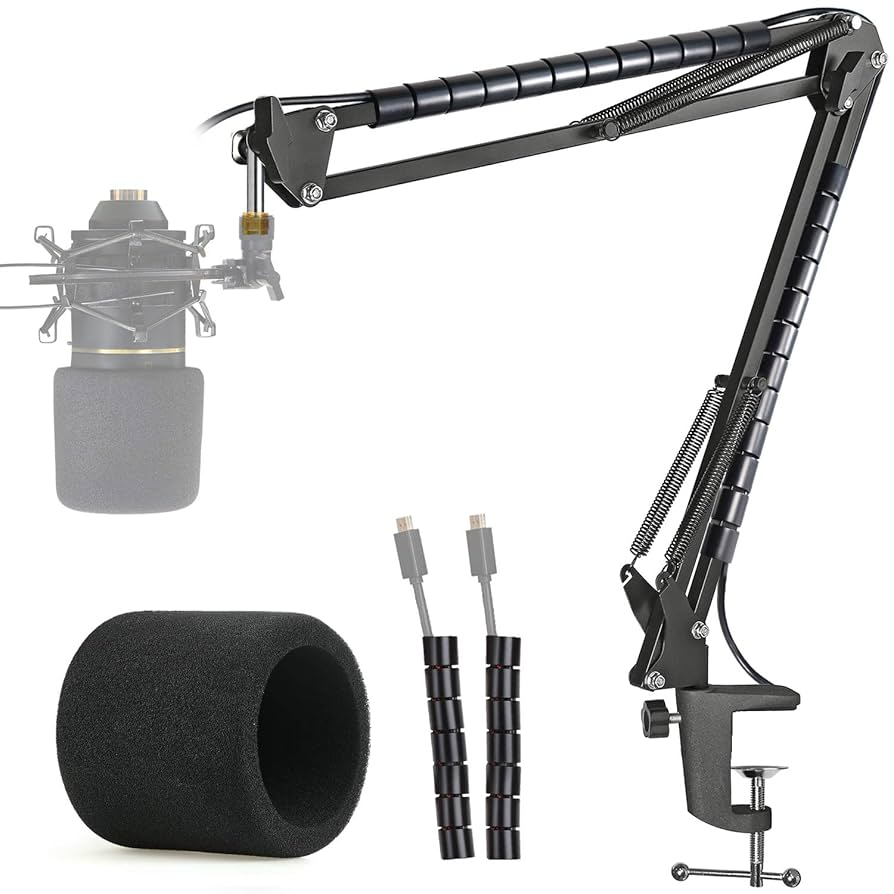 MXL770 コンデンサーマイク　アームスタンドセット Amazon.com: MXL 770 990 Microphone Stand with Pop Filter